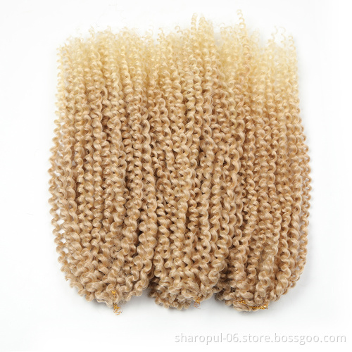 Fashion Curly Hair Synthetic Kinky Crochet Twist Hair 8-12inch Afro Twist Kinky Crochet Braids Afro Curl Marley Braid Hair